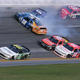 Big, big wrecks. Here’s a small portion of one from the Xfinity Series race from Saturday. Photo credit: Jerry Marklund/Stringer/Getty Images